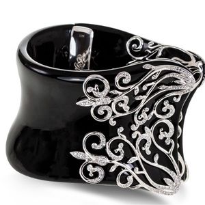 Belle Etoile  Anastasia  black cuff bracelet